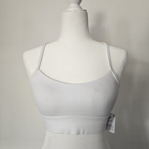 Lululemon Flow Y Longline Bra Nulu *Light Support, A-C Cups | size 6 | white